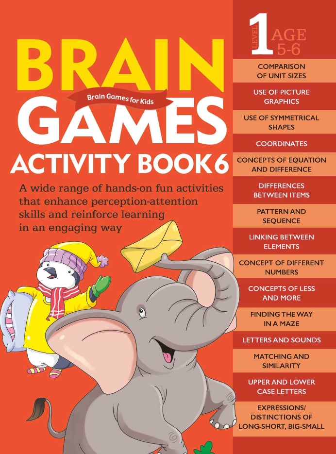 Brain Games for Kids : Brain Games Activity Book-6 -  Level 1